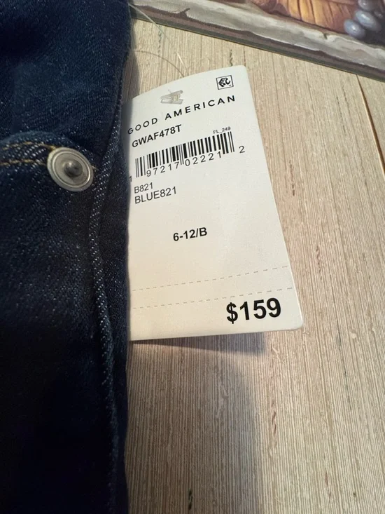 Good American Always Fits Good Waist Skinny Jeans NWT Size 6-12 Blue821 - Picture 5 of 5
